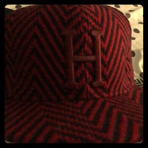 Red striped HUF hat